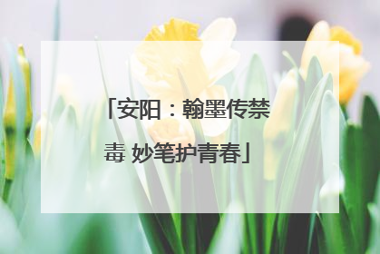 安阳：翰墨传禁毒 妙笔护青春