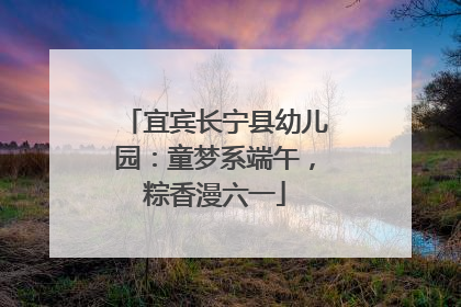 宜宾长宁县幼儿园：童梦系端午，粽香漫六一