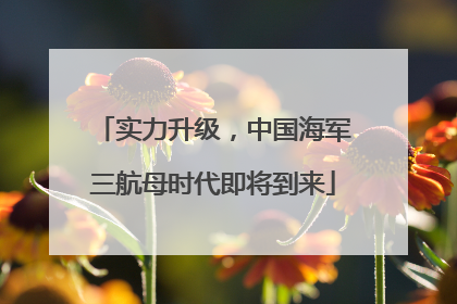 实力升级，中国海军三航母时代即将到来