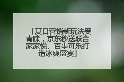 夏日营销新玩法受青睐，京东秒送联合家家悦、百事可乐打造冰爽盛宴