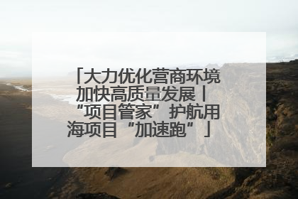 大力优化营商环境 加快高质量发展丨“项目管家”护航用海项目“加速跑”