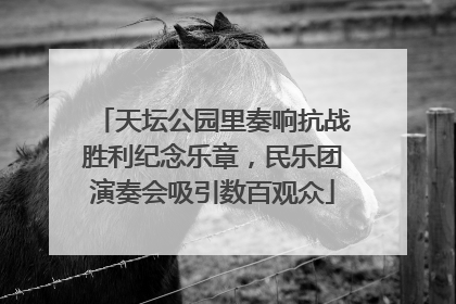 天坛公园里奏响抗战胜利纪念乐章，民乐团演奏会吸引数百观众