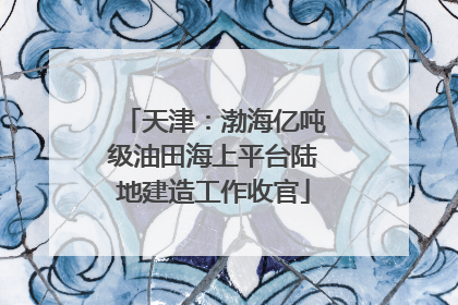 天津：渤海亿吨级油田海上平台陆地建造工作收官