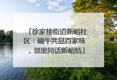 徐家楼街道新峪社区：端午共品百家味，邻里同话新峪情