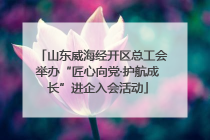 山东威海经开区总工会举办“匠心向党·护航成长”进企入会活动