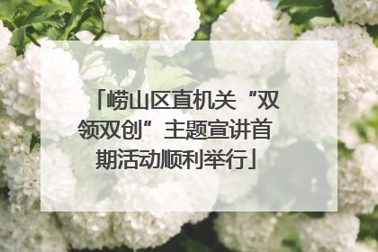 崂山区直机关“双领双创”主题宣讲首期活动顺利举行