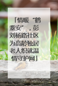 情暖“鹤耋安”，彭刘杨路社区为高龄独居老人织就温情守护网