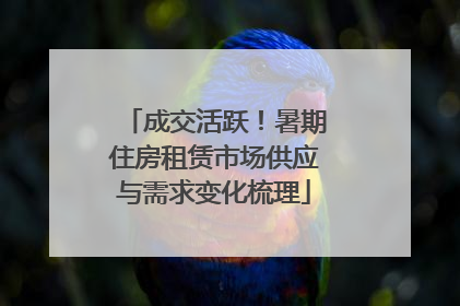 成交活跃！暑期住房租赁市场供应与需求变化梳理