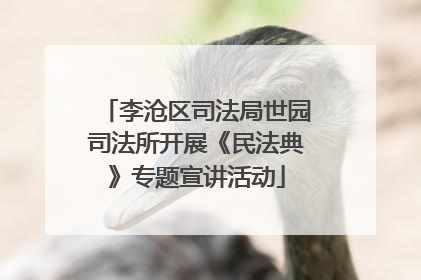 李沧区司法局世园司法所开展《民法典》专题宣讲活动