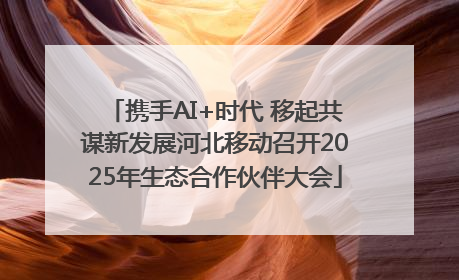 携手AI+时代 移起共谋新发展河北移动召开2025年生态合作伙伴大会