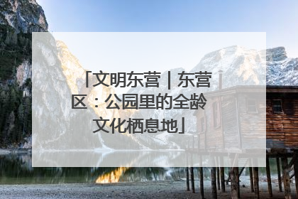 文明东营｜东营区：公园里的全龄文化栖息地