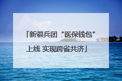 新疆兵团“医保钱包”上线 实现跨省共济