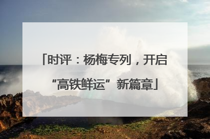 时评：杨梅专列，开启“高铁鲜运”新篇章
