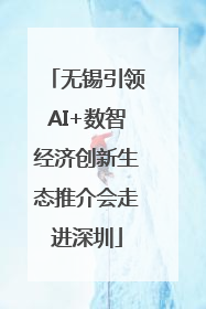 无锡引领AI+数智经济创新生态推介会走进深圳