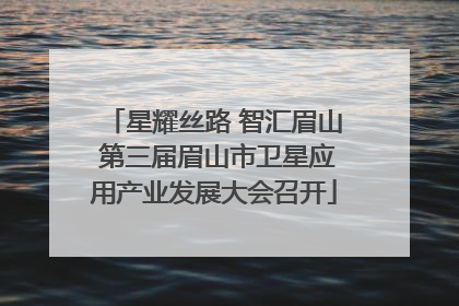 星耀丝路 智汇眉山 第三届眉山市卫星应用产业发展大会召开