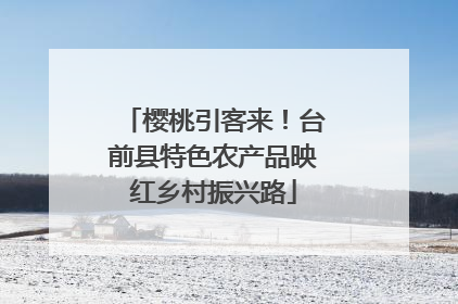樱桃引客来！台前县特色农产品映红乡村振兴路