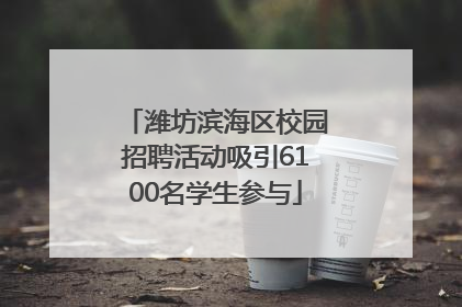 潍坊滨海区校园招聘活动吸引6100名学生参与