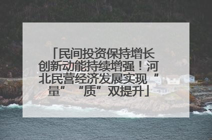 民间投资保持增长 创新动能持续增强！河北民营经济发展实现“量”“质”双提升