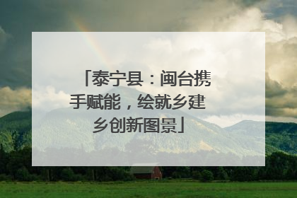 泰宁县：闽台携手赋能，绘就乡建乡创新图景