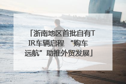 浙南地区首批自有TIR车辆启程 “购车远航”助推外贸发展