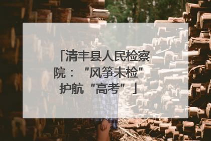 清丰县人民检察院：“风筝未检”护航“高考”