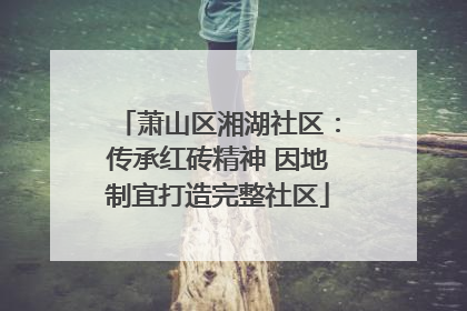 萧山区湘湖社区：传承红砖精神 因地制宜打造完整社区