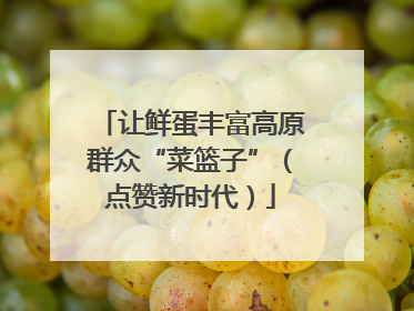 让鲜蛋丰富高原群众“菜篮子”（点赞新时代）