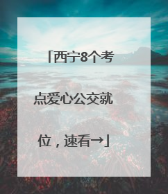 西宁8个考点爱心公交就位，速看→