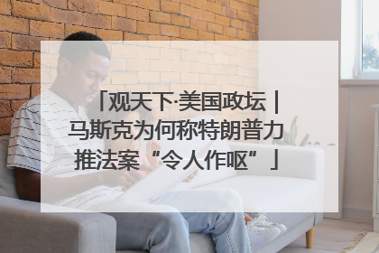 观天下·美国政坛｜马斯克为何称特朗普力推法案“令人作呕”