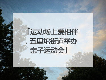 运动场上爱相伴，五里坨街道举办亲子运动会