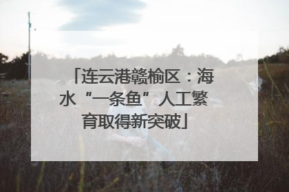 连云港赣榆区：海水“一条鱼”人工繁育取得新突破