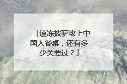 速冻披萨攻上中国人餐桌，还有多少关要过？