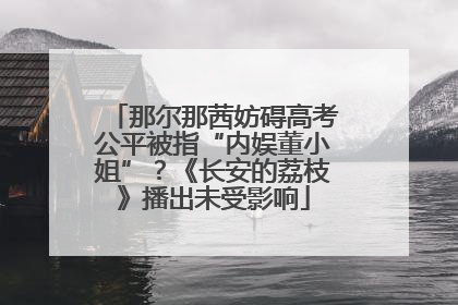 那尔那茜妨碍高考公平被指“内娱董小姐”？《长安的荔枝》播出未受影响