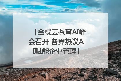 金蝶云苍穹AI峰会召开 各界热议AI赋能企业管理