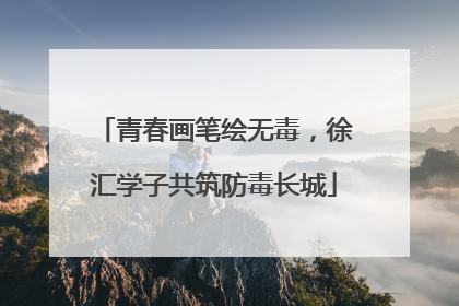 青春画笔绘无毒，徐汇学子共筑防毒长城