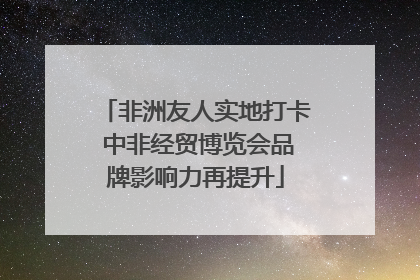 非洲友人实地打卡 中非经贸博览会品牌影响力再提升