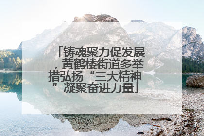 铸魂聚力促发展，黄鹤楼街道多举措弘扬“三大精神”凝聚奋进力量