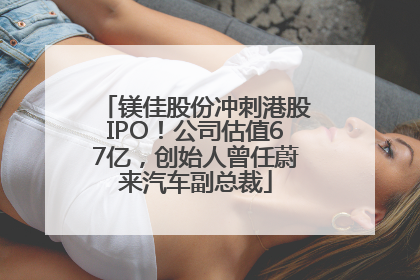 镁佳股份冲刺港股IPO！公司估值67亿，创始人曾任蔚来汽车副总裁