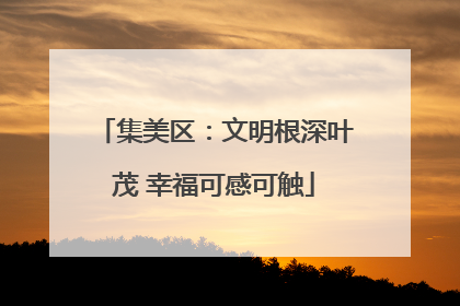 集美区：文明根深叶茂 幸福可感可触