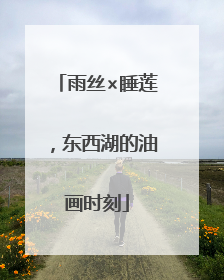 雨丝×睡莲，东西湖的油画时刻
