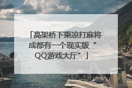 高架桥下乘凉打麻将 成都有一个现实版“QQ游戏大厅”