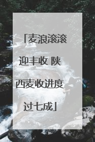 麦浪滚滚迎丰收 陕西麦收进度过七成