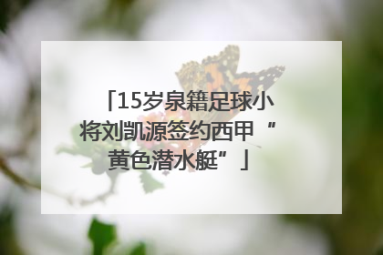 15岁泉籍足球小将刘凯源签约西甲“黄色潜水艇”