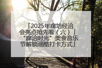 2025年廊坊经洽会亮点抢先看（六）丨“廊洽时光”美食音乐节解锁潮酷打卡方式