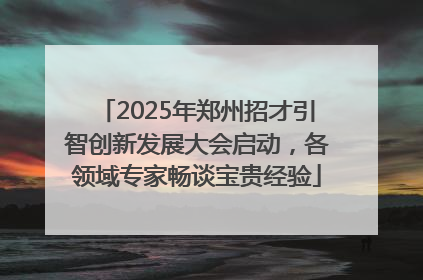 2025年郑州招才引智创新发展大会启动，各领域专家畅谈宝贵经验