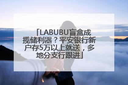 LABUBU盲盒成揽储利器？平安银行新户存5万以上就送，多地分支行跟进