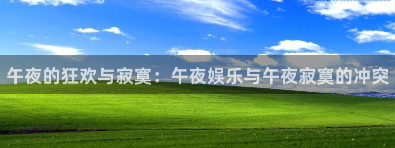 极悦平台注册官网入口：午夜的狂欢与寂寞：午夜娱乐与午夜寂寞的冲突